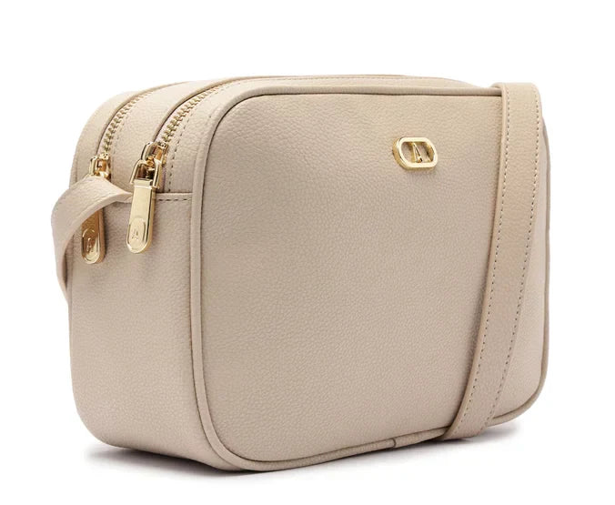 Bolsa Tiracolo Média Atemporal Cinza