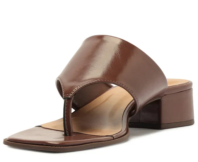 Sandália Mule Gaspéa Regular Marrom
