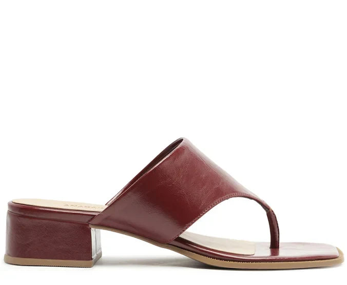 Sandália Mule Gaspéa Regular Marrom