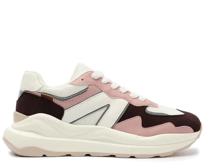 Tênis Sporty Mia Marrom e Branco